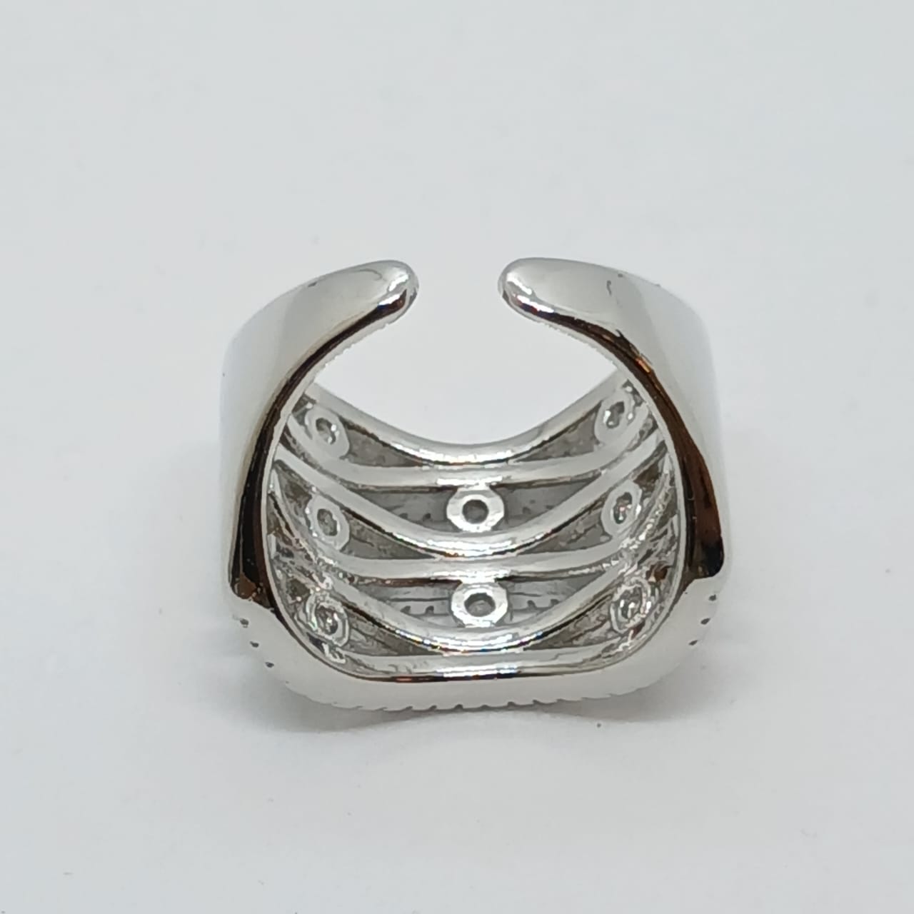 Anillo Cúpula Calada Brillante - Vista 6