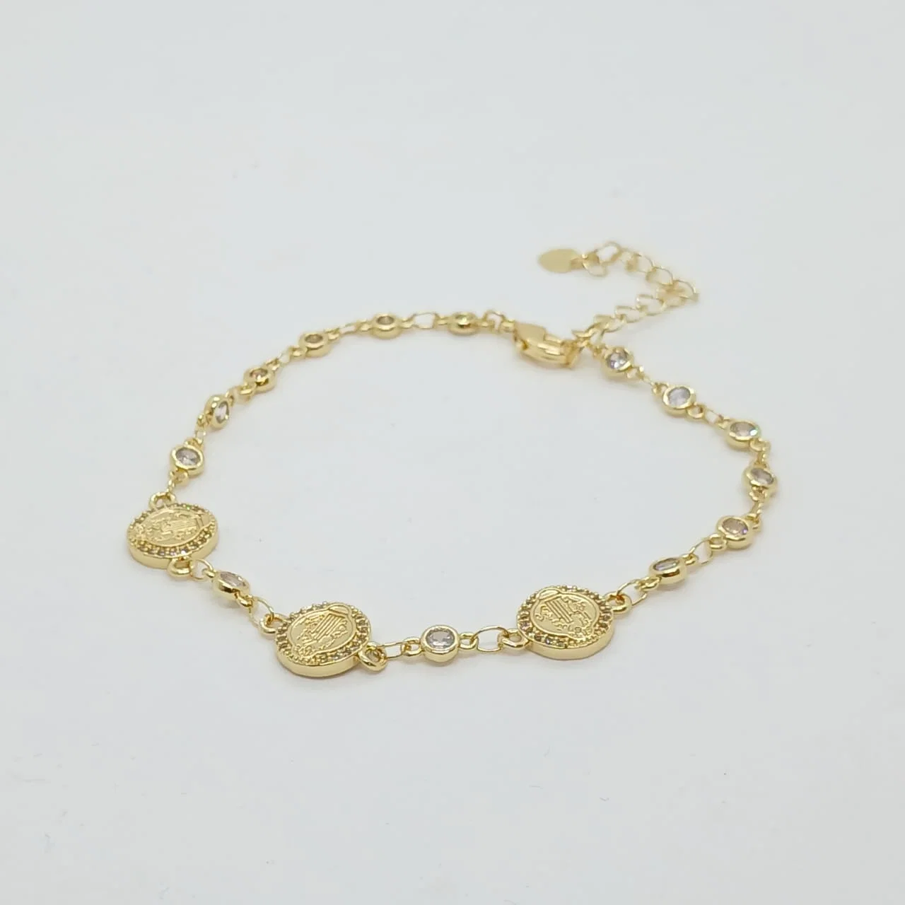 Pulsera Medallas con Brillos - Pulseras - B.F. ADAMS Bisutería Fina