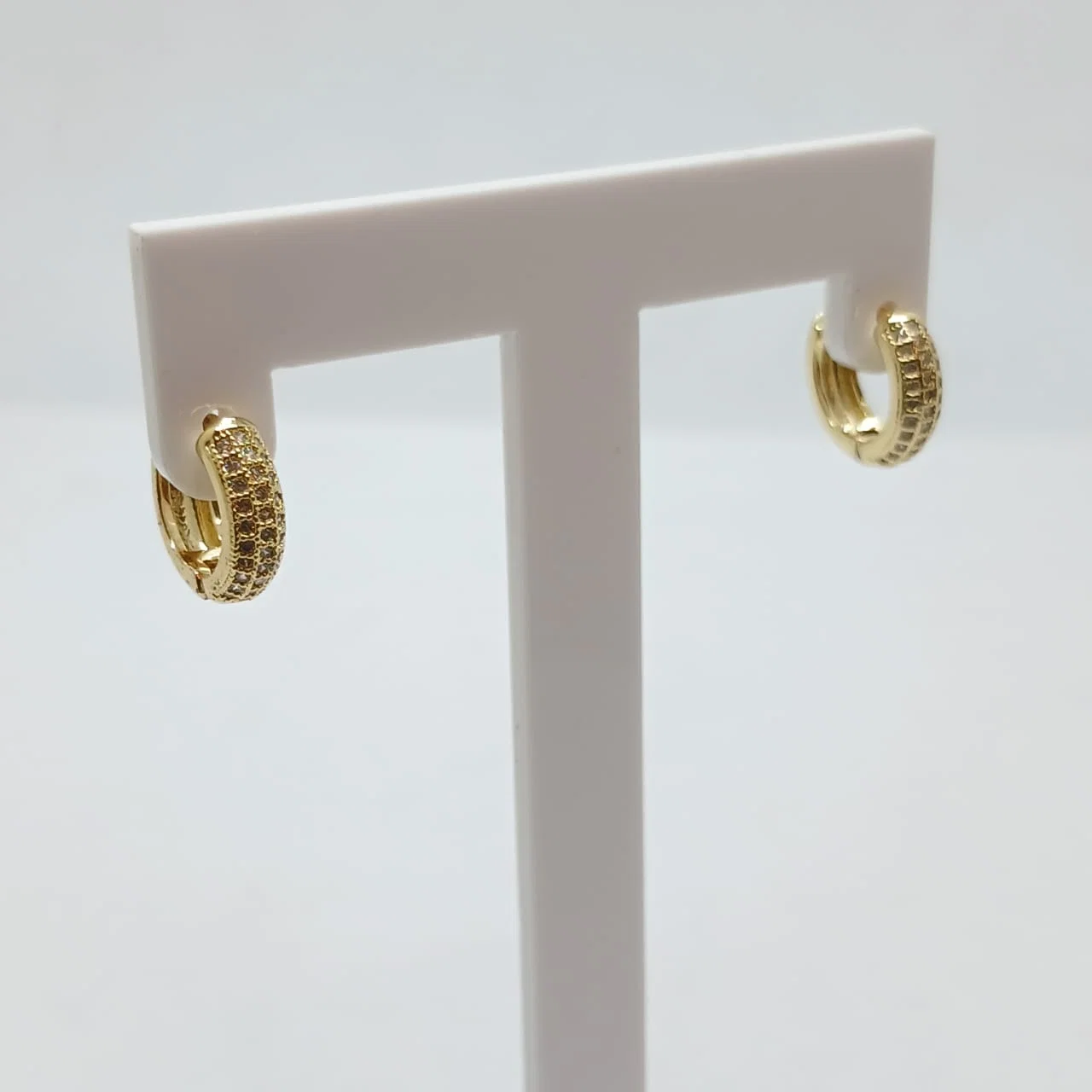 Argollas Pavé Brillante - Vista 3