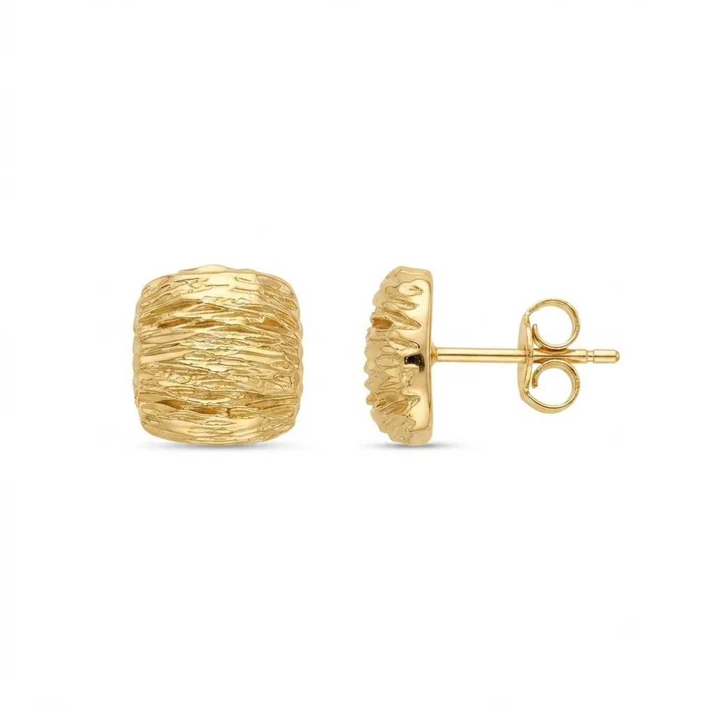 Zarcillos Studs Arrugados - B.F. ADAMS Bisutería Fina