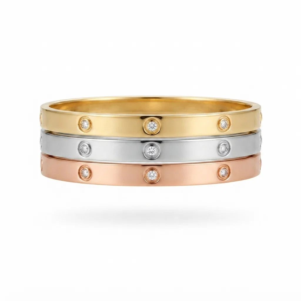 Brazaletes Tornillos Zircon - Set - Brazaletes - B.F. ADAMS Bisutería Fina