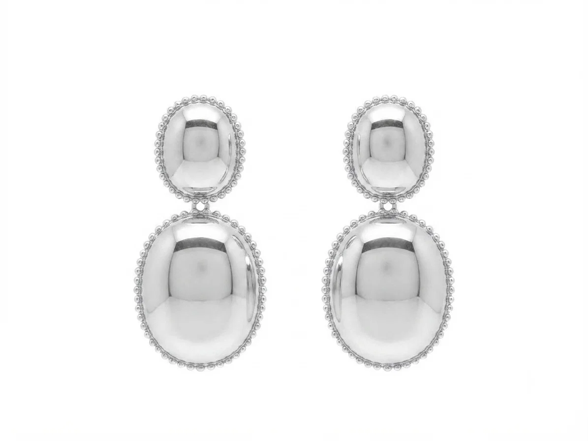 Zarcillos Obli Silver - Vista 2