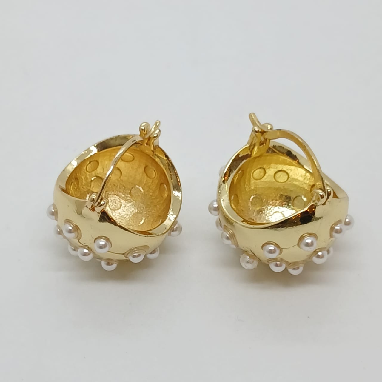 Argollas Cúpula Perlada - Vista 3