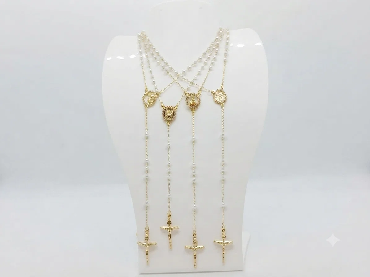 Collar Rosarios con Perlas - Vista 2