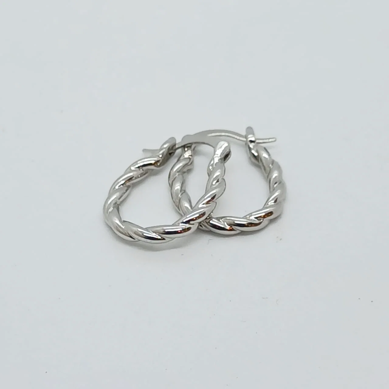 Argollas Trenzadas Ovaladas 14x20mm - Vista 2