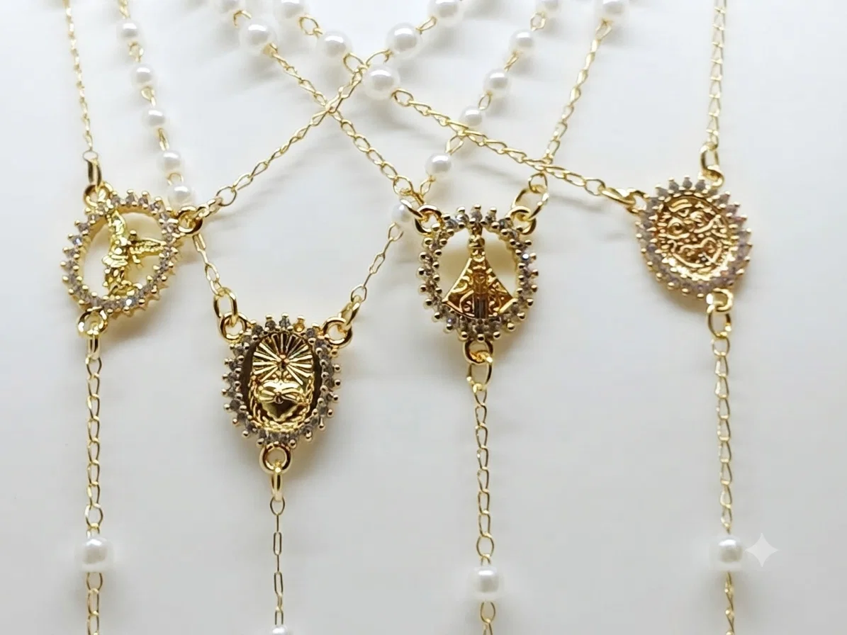 Collar Rosarios con Perlas - Collares - B.F. ADAMS Bisutería Fina